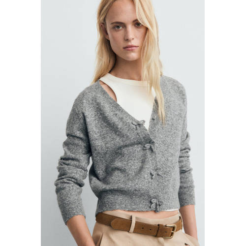 Mango gebreid vest met wol afbeelding