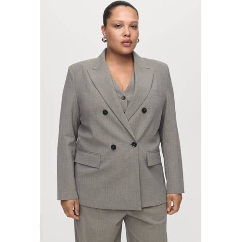 Mango oversized blazer grijs afbeelding