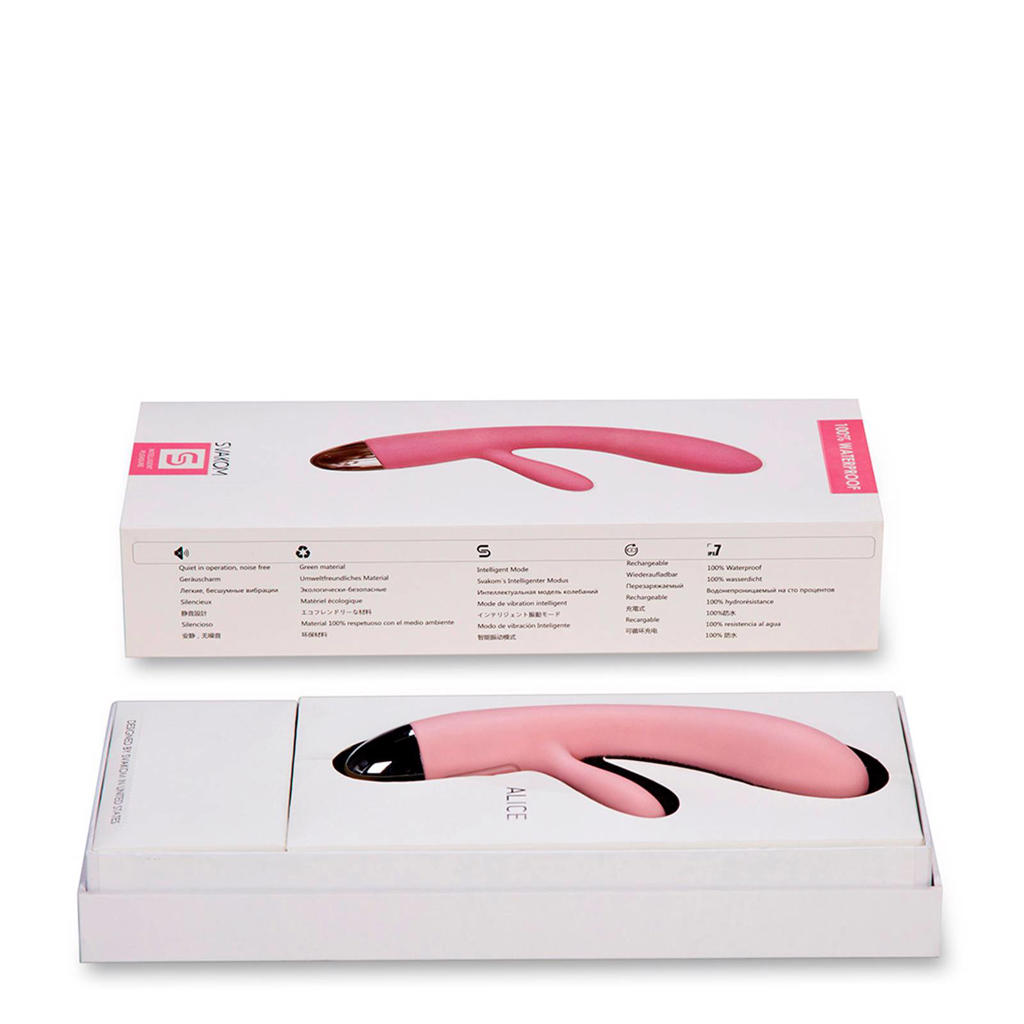 Svakom Alice Rabbit vibrator - licht roze | wehkamp