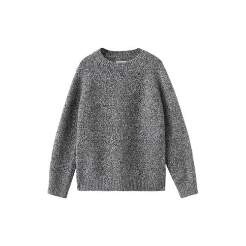 Mango Kids trui grijs melange gebreid afbeelding