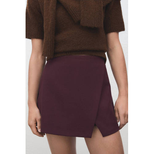 Mango skort donkerrood afbeelding