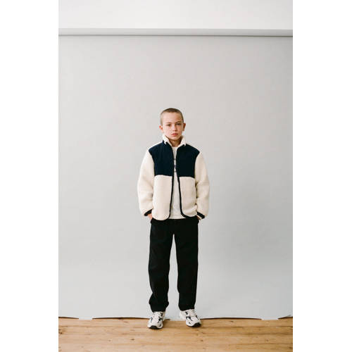 Mango Kids teddy jas ecru afbeelding
