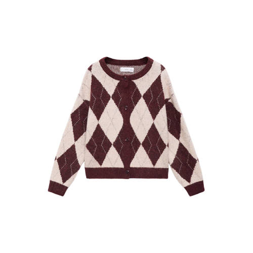Mango Kids trui donkerrood gebreid afbeelding