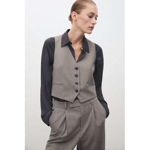 Mango gilet grijs afbeelding