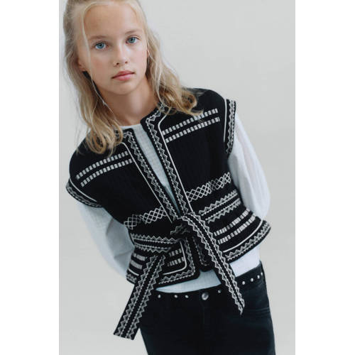 Mango Kids spencer zwart afbeelding