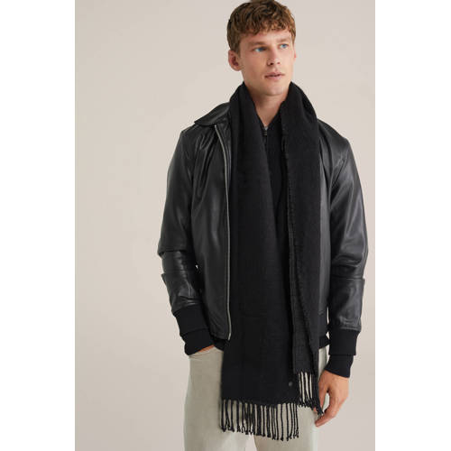 WE Fashion sjaal zwart afbeelding
