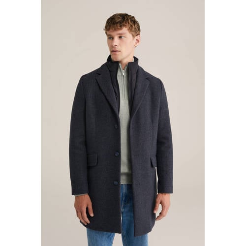 WE Fashion manteljas donkerblauw afbeelding