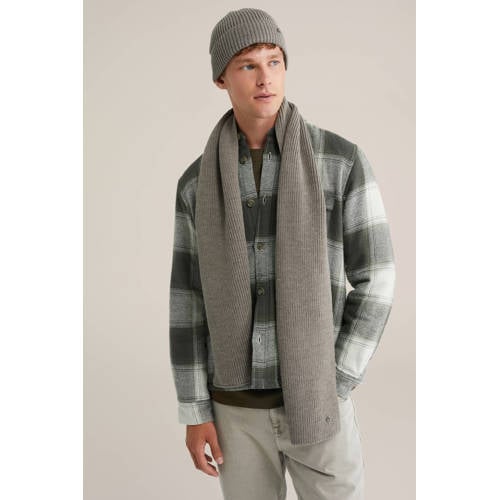 WE Fashion muts + sjaal grijs afbeelding