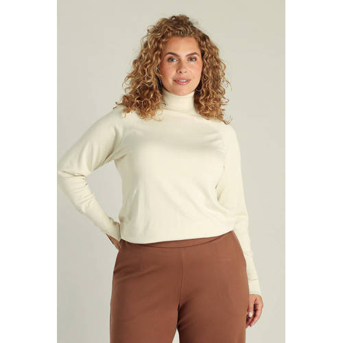 Yest Curve wide leg high waist broek bruin afbeelding