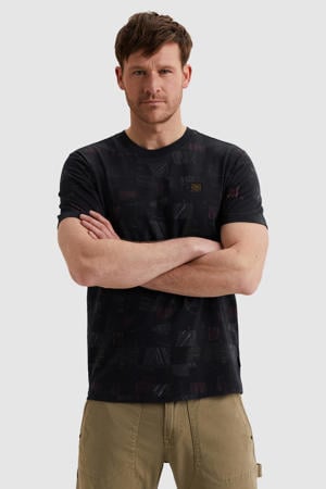 regular T-shirt donkerblauw