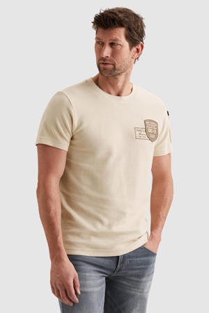 regular T-shirt gebreid ecru