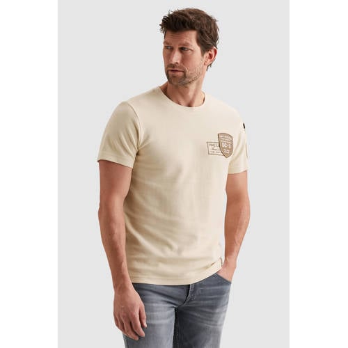 PME Legend regular T-shirt gebreid ecru afbeelding