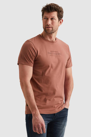 regular T-shirt roodbruin
