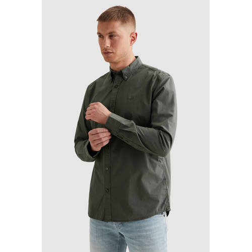 PME Legend regular casual overhemd donkergroen afbeelding
