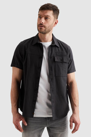 regular casual overhemd zwart