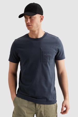 regular T-shirt donkerblauw