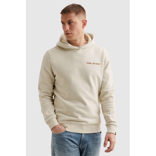 PME Legend hoodie met backprint ecru afbeelding