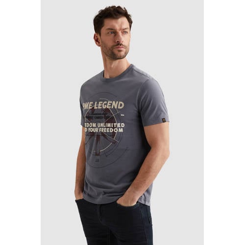 PME Legend regular T-shirt grijsblauw afbeelding