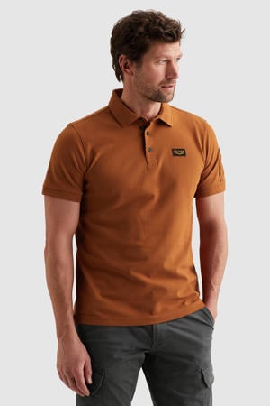 regular polo donker oranje