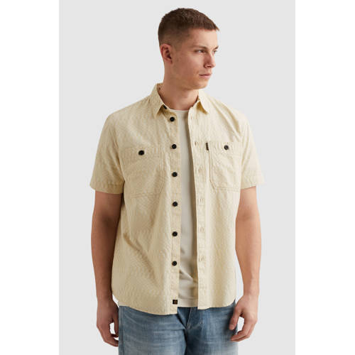 PME Legend overshirt beige met textuur afbeelding