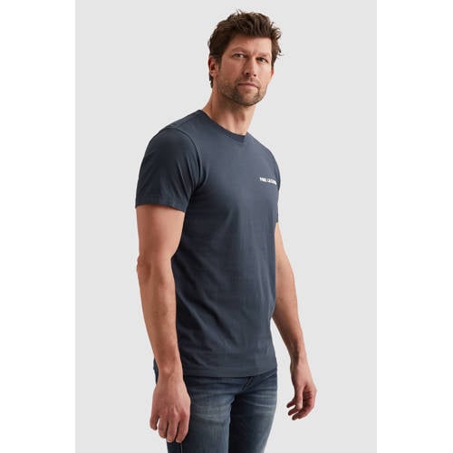 PME Legend regular T-shirt met backprint donkerblauw afbeelding