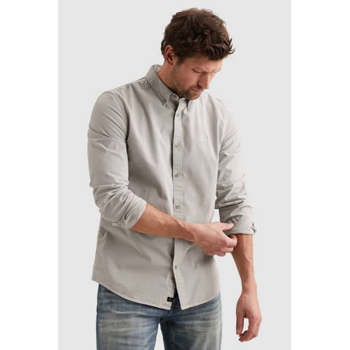 PME Legend regular casual overhemd grijs afbeelding