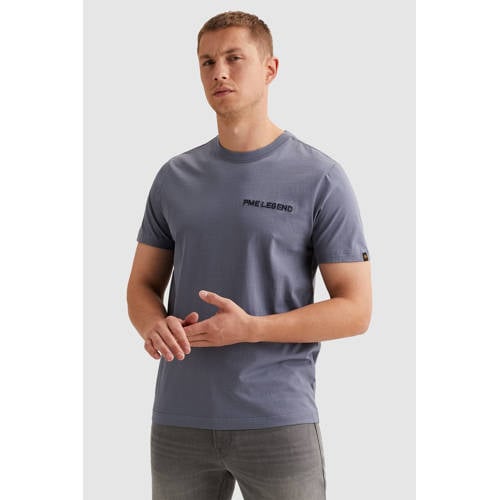 PME Legend regular T-shirt met backprint blauw afbeelding