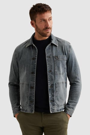 denim spijkerjas grijsblauw