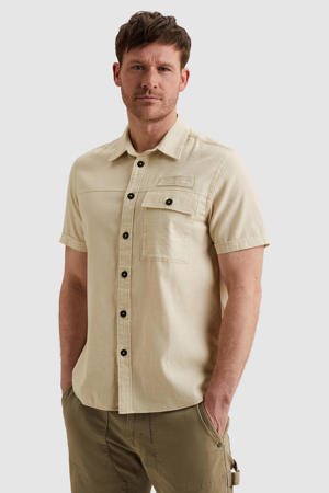 regular casual overhemd beige