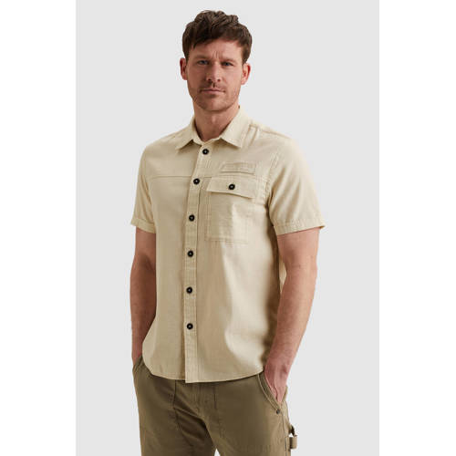 PME Legend regular casual overhemd beige afbeelding