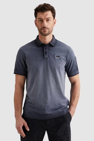 regular polo grijsblauw