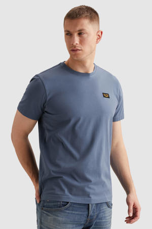 regular T-shirt blauw