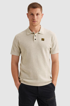regular polo gebreid ecru