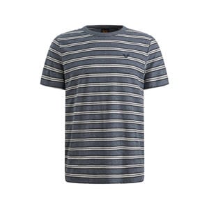regular gestreepte T-shirt blauw
