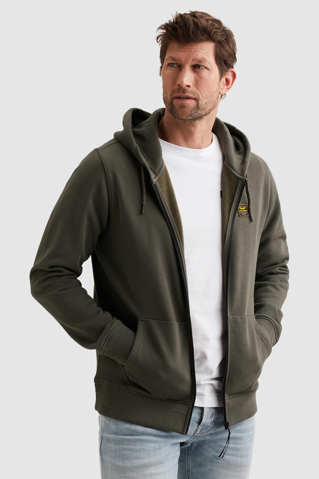 PME Legend sweatvest donkergroen