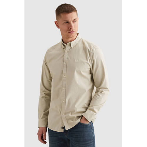 PME Legend regular casual overhemd ecru afbeelding
