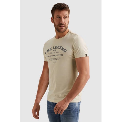 PME Legend regular T-shirt ecru afbeelding