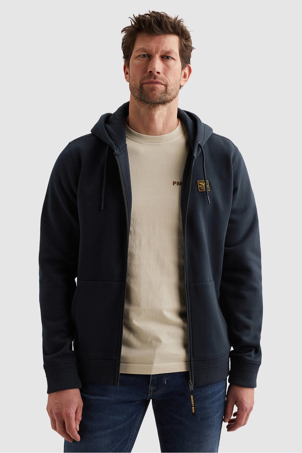 PME Legend sweatvest donkerblauw