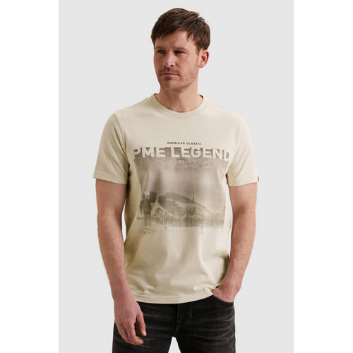 PME Legend regular T-shirt ecru afbeelding