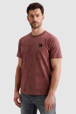 regular T-shirt roodbruin