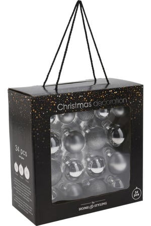 kerstballen set (34 stuks) (ø5 cm)