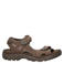 Ecco Off-Road suede sandalen bruin