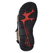 thumbnail: Ecco Off-Road suede sandalen chunky zwart/oranje/grijs