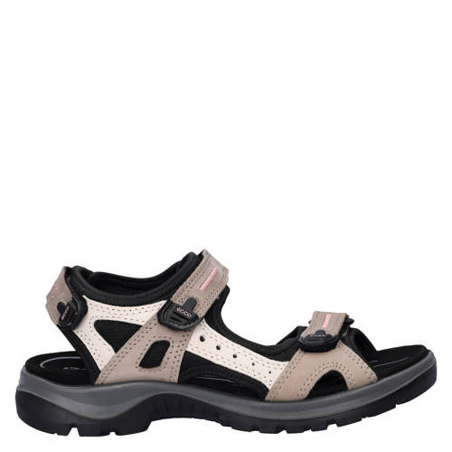 Ecco Offroad Atmos suede sandalen bruin/beige