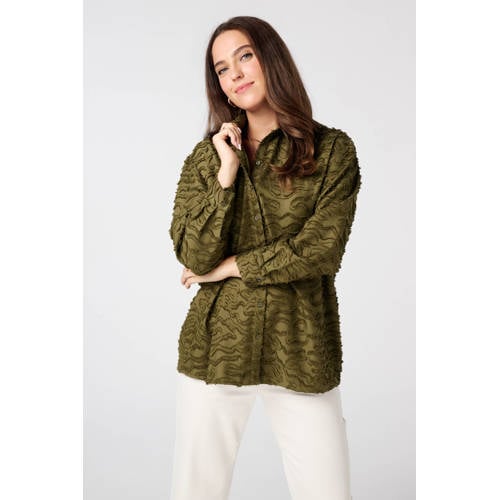 MS Mode blouse kaki afbeelding