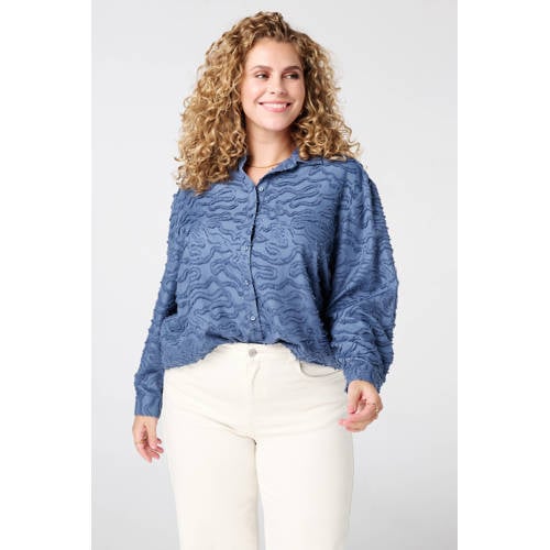 MS Mode blouse blauw afbeelding
