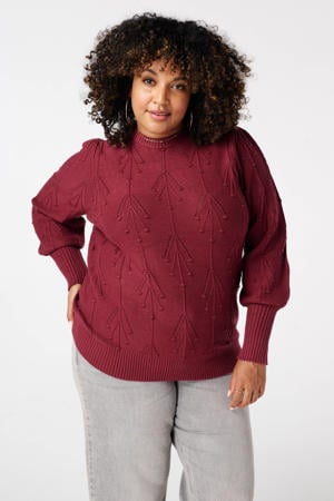 pullover donkerrood
