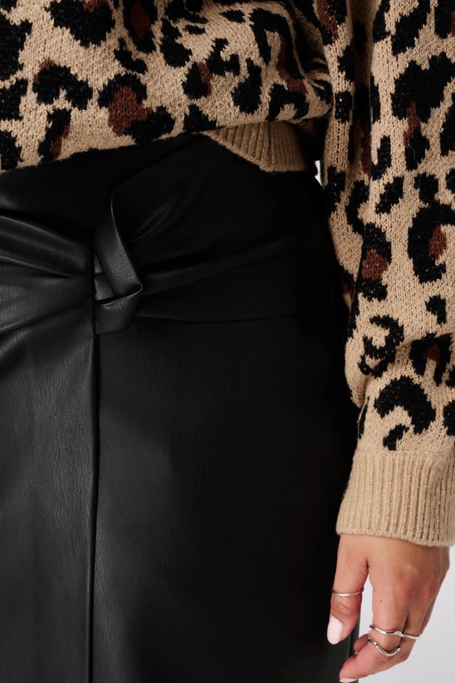 MS Mode imitatieleren rok zwart wehkamp - Main Image