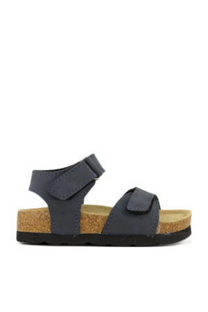leren sandalen blauw