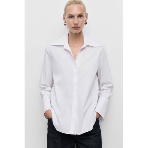 Mango blouse ecru afbeelding